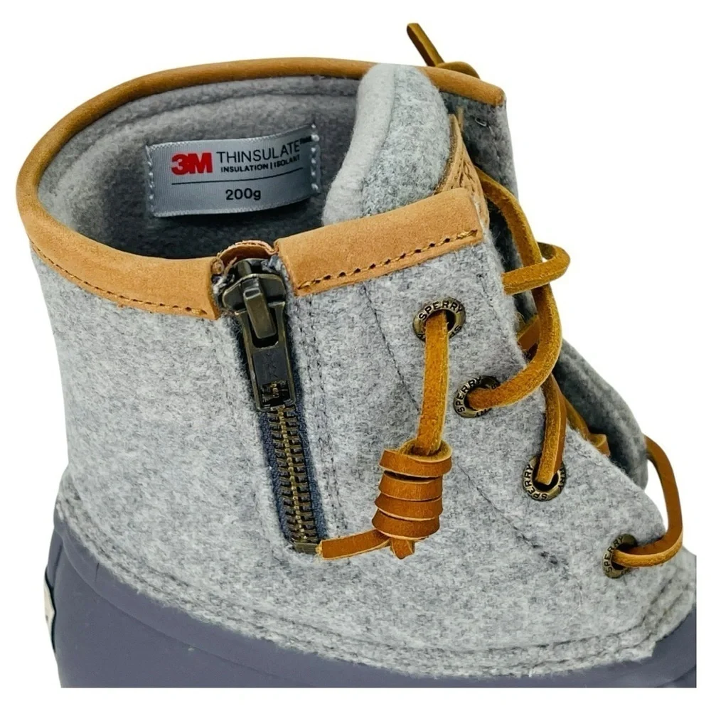 Sperry Saltwater Wool Insulated Womens Ankle Rain Boots Size 5.5M